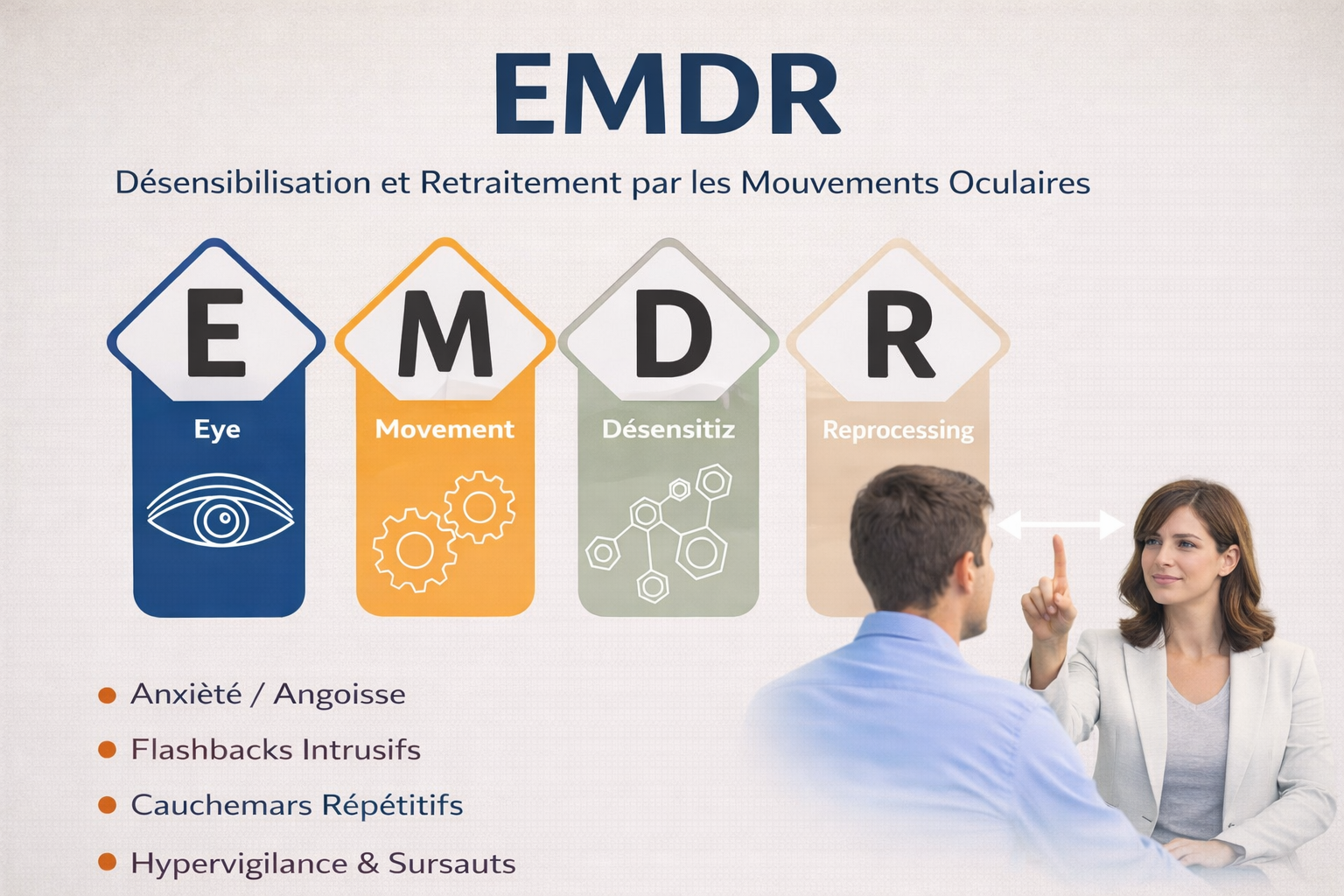 Thérapie EMDR pour stress anxiété blocages émotionnels à Lyon Ouest Chaponost