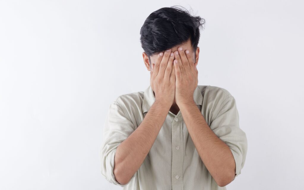 Personne cherchant à retrouver du calme face à l’anxiété